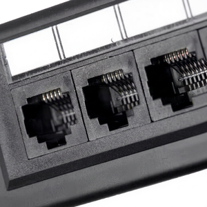 แผงแพทช์เน็ตเวิร์ก Cat6 แบบไม่มีฉนวนป้องกัน 24 พอร์ต ช่องเสียบ RJ45 ขนาด 19 นิ้ว สำหรับติดตั้งบนแร็คสำหรับงานเครือข่าย - Product Image 5