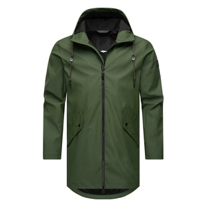 Chaquetas cortavientos impermeables con capucha y desmontable personalizadas para hombre, chaqueta cortavientos ligera de alta calidad para hombre Ronpex - Product Image 5