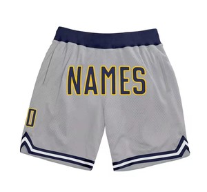 Short de basket-ball en maille de polyester pour homme Short d'entraînement de fitness High Street Motif sublimé Été Basique XS/XS Design solide - Product Image 3