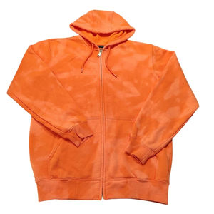 Nouveauté 2026 – Sweat à capuche zippé pour homme en molleton délavé, broderie personnalisée avec logo, effet vieilli et délavé à l'acide - Product Image 1