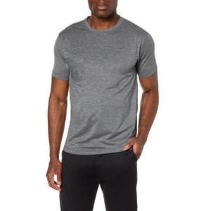 T-shirt uni personnalisé à manches courtes pour hommes de meilleure qualité 220 grammes poids du tissu meilleure vente t-shirt vierge de couleur unie pour hommes - Product Image 6