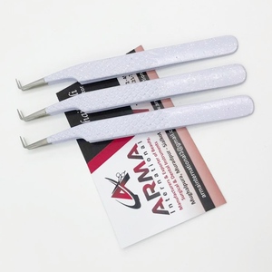 แหนบหนีบขนตาแบบแยกองศา90องศาที่แข็งแรงจับปลายแหลมสำหรับติดฉลากส่วนตัว - Product Image 3