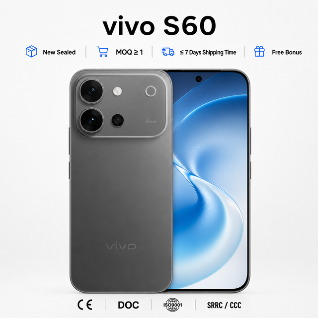 Wholesale vivo S60 5G Octa Core CDMA Snapdragon 8s Gen 3 Unlocked Smartphone 50MP HD Camera 7200mAh Battery 6.59 Inch 144Hz