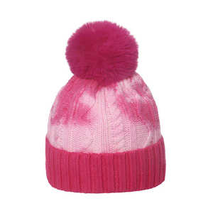 Gorro de Punto de Invierno para Niñas, con Forro de Satén de Seda Personalizado, Color Rosa, con Logotipo Bordado, de Alta Calidad - Product Image 6