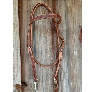 Cabestro para Caballo Estilo Western Hecho a Mano, Cuero Vacuno, con Diseño Floral, Arnés de Montar Duradero y Elegante para Caballos - Product Image 1