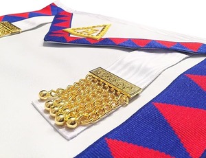 The Masonic Collection-ผ้ากันเปื้อน & สายคาดเอวที่มีขนาดมาตรฐานประดับอัญมณี-ลวดทองคำแท่ง - Product Image 2