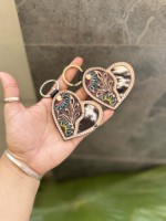 Llaveros de cuero de vaca de alta calidad, llaveros de cuero repujado hechos a mano, llavero con diseño único y elegante, llavero en oferta.