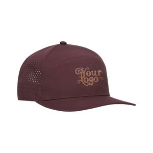 Tour Inspired 7-Panel Golf Hat with Waterproof Performance Fabric Custom Embroidery Logo Woven Tag Breathable <b>Snapback</b> <b>Cap</b> - Product Image 2