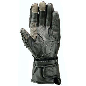 Gants de moto en cuir avec protection des jointures rigides, paume antidérapante et fonction tactile pour homme – Équipement moto - Product Image 6