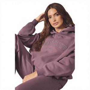 High Quality Custom Breathable Heavyweight <b>White</b> 340g Cotton Fleece Heat-Transfer Printing Winter Front Pullover Women's <b>Hoodie</b> - Product Image 1