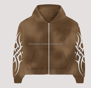 Ropa informal de calle para hombre, chándal estampado, Conjunto de sudadera con capucha, Jogger transpirable con cuello con capucha, fabricado por marca - Product Image 6