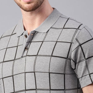 Camisa de Golf de Manga Corta para Hombre, de Spandex/Algodón, Lisa, Antiarrugas, Transpirable, con Cuello de Verano - Product Image 3