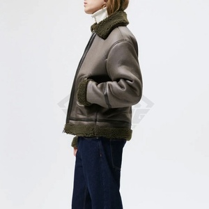 Nouvelle veste en cuir Offre Spéciale en fausse fourrure Concevez votre propre tenue tendance Vente en ligne Veste en cuir en fausse fourrure - Product Image 4