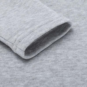 เสื้อกันหนาวมีฮู้ดสำหรับสตรีผ้าคอตตอนสีเทา - Product Image 4