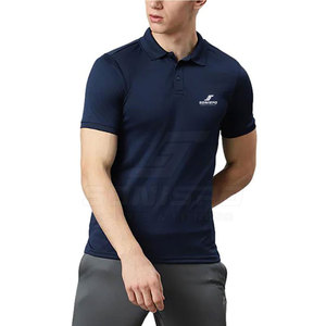 Camiseta Polo de Secado Rápido para Hombre SONISPO, Manga Corta, Color Sólido, Corte Deportivo, Tejido de Poliéster, Corte Ajustado, Logotipo Frontal - Product Image 2