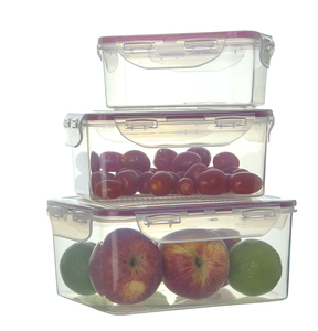3 Bento <b>Box</b> Set BPA Free 54oz 34oz 17oz Capacity Clear <b>Plastic</b> <b>Food</b> Containers for Meal Leftovers <b>Storage</b> Airtight Lids BPA Free - Product Image 4