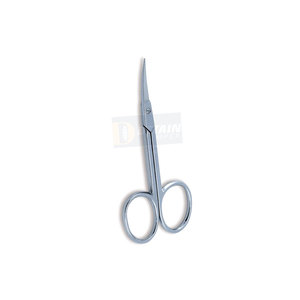 Ciseaux à cuticules de qualité supérieure métal acier manucure ciseaux à cuticules lames tranchantes cisailles à pointe incurvée fine 3.5" - Product Image 1
