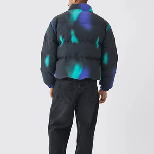 Veste d'hiver matelassée personnalisée pour hommes, style tendance, vêtements chauds, veste d'hiver matelassée ajustée pour hommes - Product Image 3