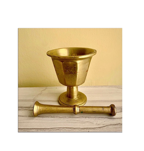 ครกทองเหลืองคุณภาพสูงและสากสำหรับเครื่องครัวอุปกรณ์ทำอาหาร - Product Image 2