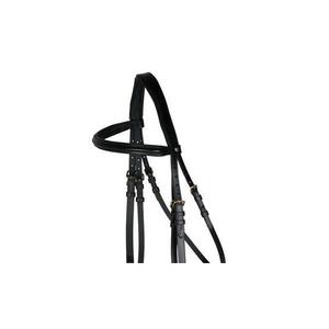 Bridon anglais royal en cuir noir Ashmira Equestrian avec rênes rembourrées en caoutchouc |   Couleur personnalisable Haute qualité |   Ventes en forte croissance - Product Image 3