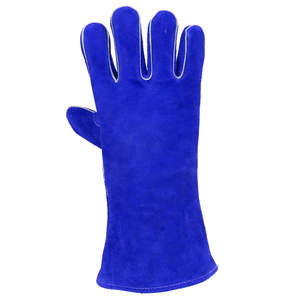 ถุงมือหนังวัวทนความร้อนทนทานสำหรับงานหนักออกแบบแยกตามต้องการโลโก้ตามสั่งสำหรับงานเชื่อมโลหะและใช้ในชีวิตประจำวัน - Product Image 3