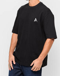 T-shirt confortable en coton doux 100% surdimensionné pour hommes avec logo personnalisé et broderie commandes en gros disponibles - Product Image 3