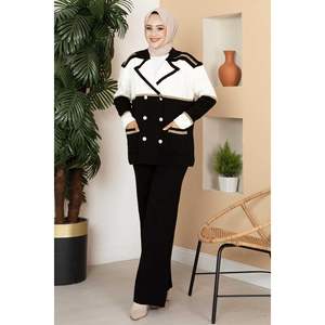 เสื้อถักฮิญาบกระดุม2ชิ้นสีดำ - Product Image 2