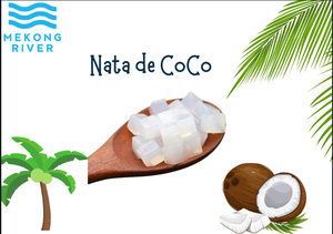 Dessert de gelée de noix de coco Nata de Coco multicolore en cubes du Mekong, saveur fruits mélangés, faible en gras, prêt à consommer pour tous les âges - Product Image 5