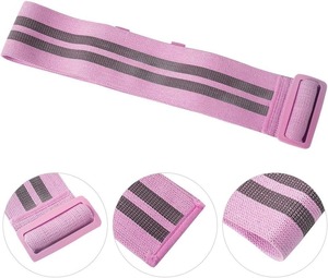 Ensemble de bandes de résistance aux hanches en tissu polyester personnalisé bande de cercle de butin en boucle avec bande de résistance à étiquetage privé - Product Image 1