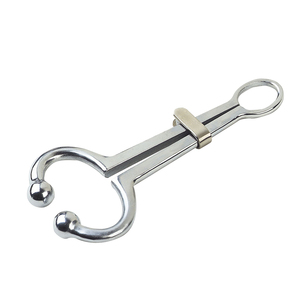 Pince à nez à long manche en acier inoxydable vétérinaire porte-taureau pince à nez de vache pour bovins et taureaux - Product Image 1