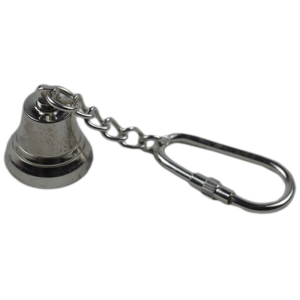 Decor Silver Colored <b>Key</b> Ring With Completely Bell Shaped And Polished Finishing Design <b>Key</b> <b>Holder</b> Solid Metal Design - Product Image 1