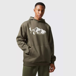 Pull à capuche personnalisé XXL pour hommes, survêtement en coton de haute qualité avec sérigraphie incroyable, grande taille pour l'hiver - Product Image 1