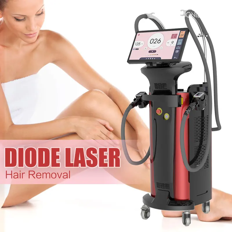 Laser a diodi a quattro lunghezze d'onda 755 808 940 1064 Nm macchina depilazione Laser ad alessandrite a diodi russi