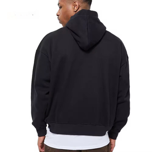 เสื้อมีฮู้ดสำหรับผู้ชายขนาดใหญ่พิเศษไม่มีสายผูกสำหรับใส่ได้ทั้งชายและหญิงผ้าคอตตอนหนา260 GSM - Product Image 4