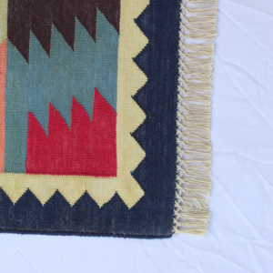 Alfombras de salón de gran tamaño indias hechas a mano, alfombras geométricas lavables de calidad superior, hechas a mano indias - Product Image 6