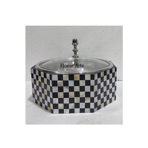 Pot chaud en bois de conception islamique avec couvercle martelé en acier Casserole de restaurant pour accessoires de cuisine - Product Image 4