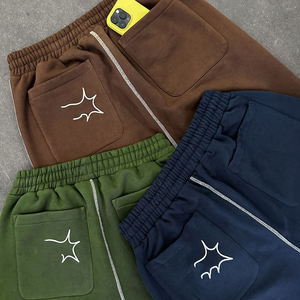 Pantalon de survêtement baggy personnalisé de haute qualité pour hommes surdimensionné en éponge française avec jambe large cousue Design grande taille pour l'hiver - Product Image 2