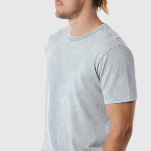 Men's Adult Breathable T-Shirts Wholesale Plain Formal Style Knitted in Polyester/Cotton for Casual Wear - Product Image 5