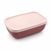 Boîte à lunch réutilisable en silicone de 1000 ml avec compartiments et couvercle pour repas au bureau, conteneur portable pour aliments, idéal pour les voyages et la cuisine
