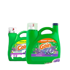 Détergent à lessive liquide Gain, parfum lavande, 154 fl oz, 107 lavages, compatible HE, savon liquide pour lessive - Product Image 1
