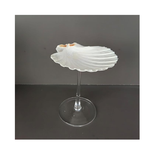 Sustainable Natural Shell <b>Glass</b> for Wine Tasting Handmade Goblets from Turbo Shells Vietnam Export - Product Image 5