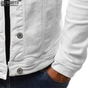 Veste en jean pour hommes fabriquée directement en usine veste de travail élégante d'hiver décontractée personnalisée de haute qualité Logo avant respirant à séchage rapide - Product Image 5