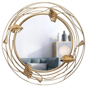 Metal Round Wall <b>Mirror</b> in <b>Gold</b> for Home Wall Decor - Product Image 6