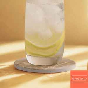 ชุดแผ่นรองแก้วหินอ่อน 6 ชิ้น พร้อมฐานไม้ก๊อกกันลื่นและที่วางโลหะ ป้องกันโต๊ะ - Product Image 3