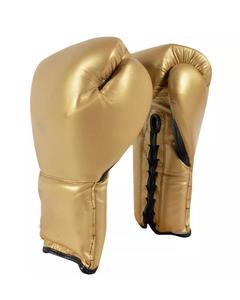Gants de boxe en cuir véritable doré avec lacets, fonctionnalités intelligentes, performance, entraînement en extérieur, évacuation de l'humidité, respirant, séchage rapide - Product Image 1