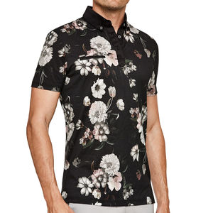 Polo de algodón con estampado de logotipo para hombre, camiseta de manga corta transpirable, de alta calidad - Product Image 4