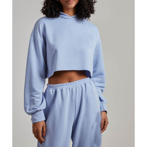 เสื้อครอปถักมีฮู้ดทันสมัยสำหรับผู้หญิงเครื่องแต่งกายแนวสตรีทแฟชั่นลำลองทันสมัยสำหรับทุกฤดูกาล - Product Image 5