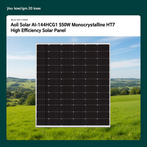 แผงโซลาร์เซลล์โมโนคริสตัลไลน์ HJT ประสิทธิภาพสูง Aoli Solar AI-144HCG1 550W - Product Image 3