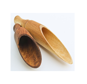 Cuillère Scoop en bois de manguier en gros Cuillère Scoop en bois naturel à manche court couleur naturelle à bas prix - Product Image 5