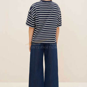 À la mode femmes Logo personnalisé t-shirts en gros doux Streetwear décontracté Boxy t-shirts en vrac pas cher élégant hauts pour l'impression de la mode - Product Image 5